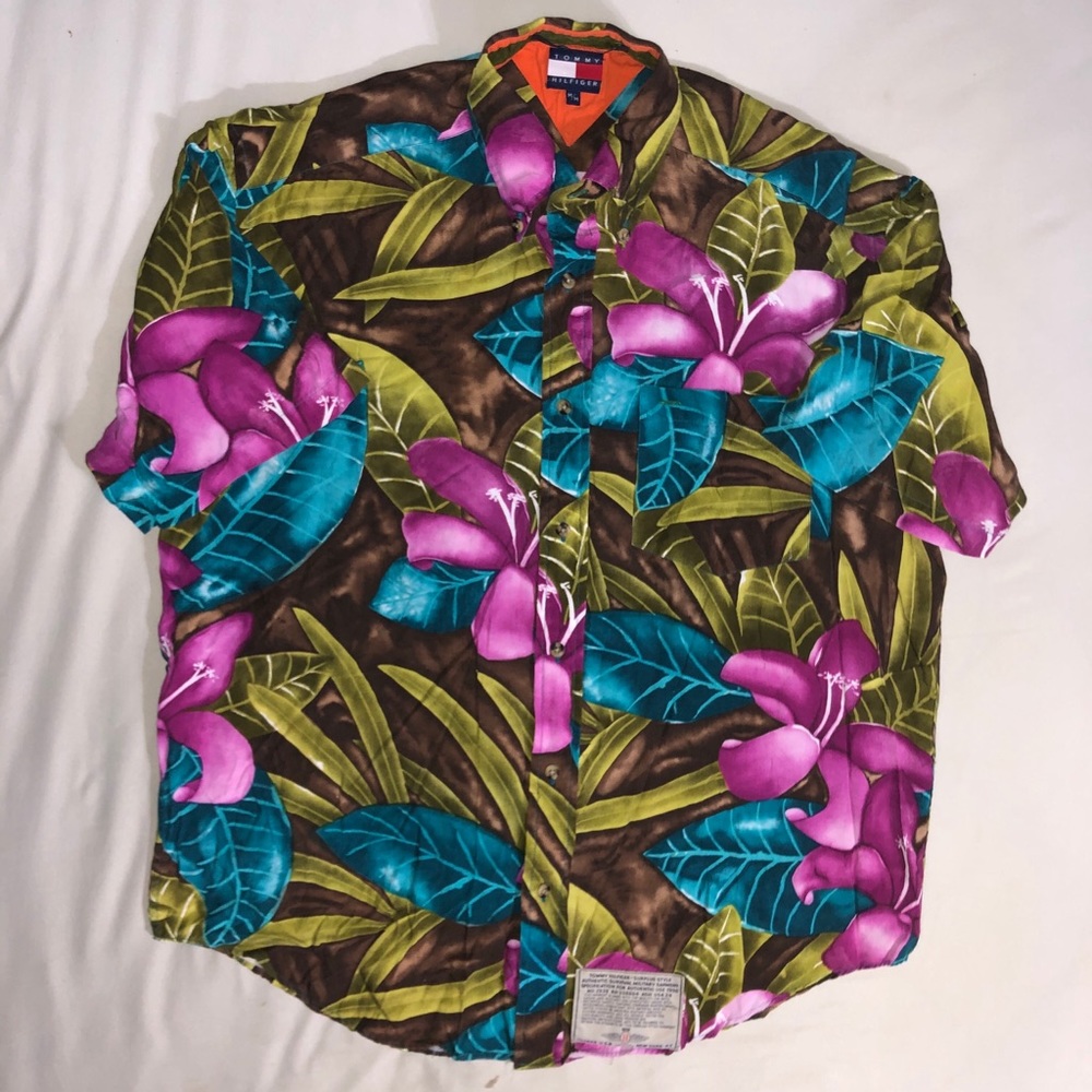 Vintage Tommy Hilfiger Military Button Up - Picture 1 of 4